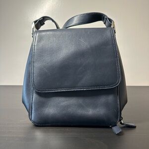 Black Leather Crossbody